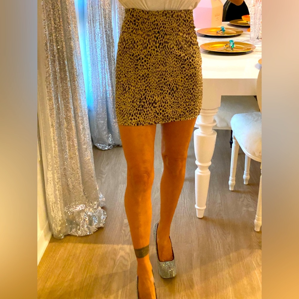 Brandy Melville Animal Print Skirt